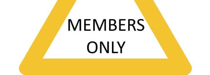 members only sign